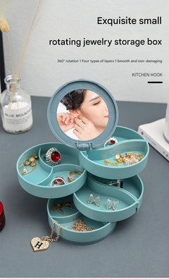 Organised jewellery pieces inside the box