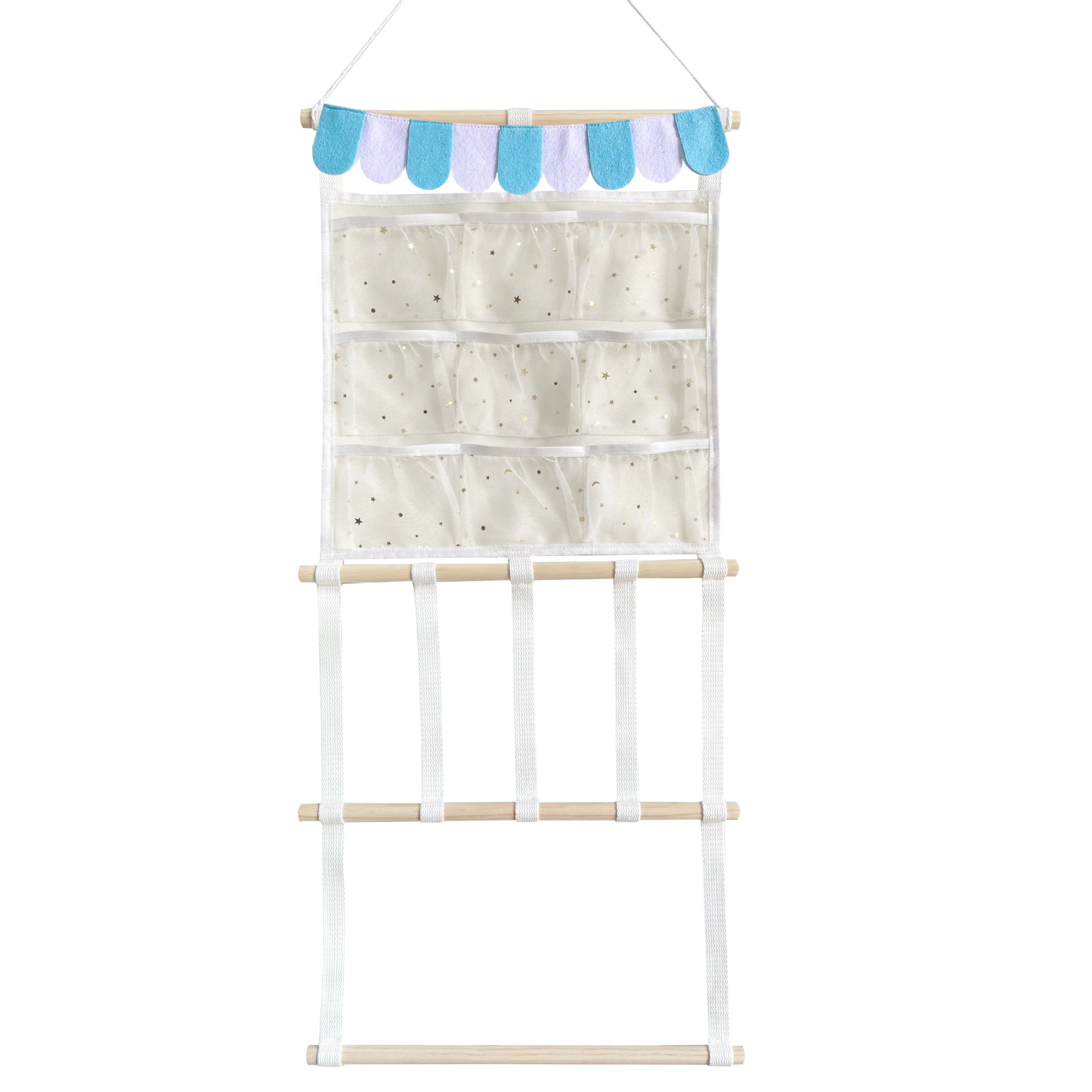 Functional hair accessories storage solution on display